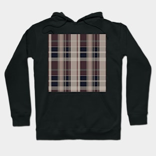 Grunge Aesthetic Conall 2 Hand Drawn Textured Plaid Pattern Hoodie